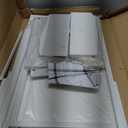 Lufeiya Small White Kids Desk with Drawers for Bedroom, 32 Inch Home Office Desks with Fabric Storage Drawer and Bag, Study Writing Vanity Table for Small Spaces, White 