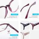 K KENZHOU Blue Light Reading Glasses for Woman Men Computer Gaming Phone TV Bluelight Blocking Glasses for Eye Strain,3-Pack (C1c7c10)