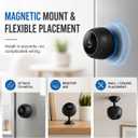 ELEFOCUS 2K Hidden Camera, Mini Spy Camera Wireless for Home Security, Small Indoor Nanny Cam with Night Vision & Motion Detection, Secret WiFi Camera for Pet/Baby, Camaras Espias Ocultas