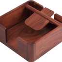 Natural Acacia Napkin Holder for Table, Napkin Dispenser, Decorative Beverage Napkin Holder for Kitchen, Home,Bar (Acacia)