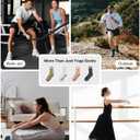 YOTTOY Pilates Grip Socks for Women - Non-Slip Yoga Grip Socks, Perfect for Yoga, Dance,Pure Barre, and Workouts (White)