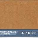 Barnyard Designs Natural Coco Coir Non-Slip Doormat (30x48, Plain Brown)