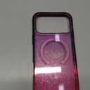 Choiche Magnetic for iPhone 17 Pro Max Case Compatible with MagSafe, Women Cute Glitter Sparkly Phone Case with Diamond Camera Lens Protectors, Military-Grade Drop Protection 6.9" (Purple/Pink)