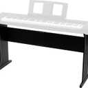 MOSEN Keyboard Stand for Compatible for 76/88 keys digital piano, Wooden Furniture Stand, Heavy Duty, Adjustable Width, Compatible for Various Piano Keyboard (Classic Black)