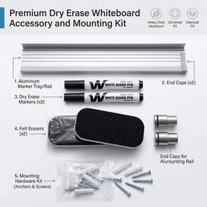 White Board Mounting material and accessories