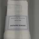 Cloth Dinner Napkins Set of 6  100% Cotton White Dinner Napkins 16x16  Reusable for Easter, Christmas, Weddings, Baby Shower, Parties