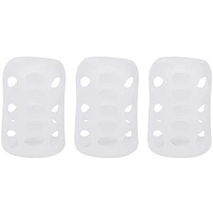 Garosa 3Pcs Silicone Sleeve Glass Milk Bottle Sleeve Silicone Wide Caliber Silicone Thermal Insulation Milk Bottle Cover Baby Supplies