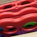 Giant 4 Row Game with Carrying Bag and Mesh Fabric .Giant 4-to-Score Game Set Suitable for Indoor and Outdoor Holiday Parties and Family Gatherings. Blue red, Large