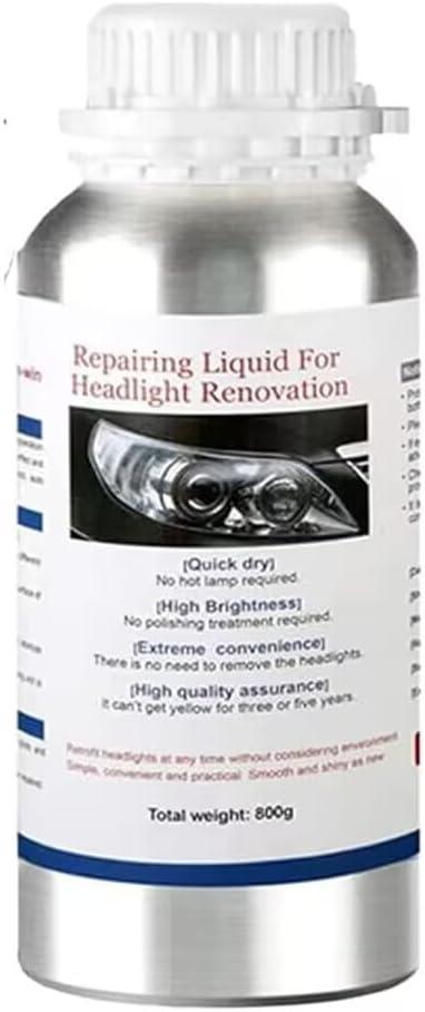 800g Car Headlight Scratch Repair Liquid,Polymer Car Headlight Liquid,Polishing Tool for,Restore and Repair Dull Yellow Headlights