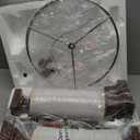 BOBOMOMO 27" Farmhouse Living Room Lamps with USB-A +C Ports, Vintage Rustic Bedside Night Stand Lamps Set of 2, Linen Shade, Retro Side Table Lamps for Living Room, Bedroom (Blubs not Included) (Brown)