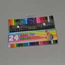 Nicecho 24 Colors Dual Tip Art Markers Pens for Adult Coloring Books, Brush and Fineliner Tip Art Suppliers for Journaling Note Taking Lettering