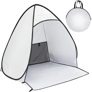 Windyun 1 Piece Portable Small Spray Paint Tent for Painting Tent Foldable Spray Tents with 8 Pegs for Staining DIY Art Craft Project Tool Station Furniture