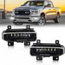 OPP ULITE Ram Led Fog Lights for Dodge Ram 1500 2019-2021, 2019-2022 Dodge Ram 2500 3500, 72W 3100LM 6500K Cool White, Clear Lens Bumper Fog Driving Light, 2PC Pack (1921 Ram Fog)