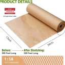 Honeycomb Packing Paper,12 inch x 200 ft Bubble Cushioning Wrap for Packing Moving,Products Gifts Wrapping Paper,Recyclable and Biodegradable Shipping Packing Materials with 20 Fragile Sticker Labels