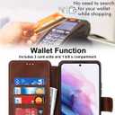 QLTYPRI Case for Samsung Galaxy A56 Premium PU Leather Simple Wallet Case Card Slots Kickstand Magnetic Closure Shockproof Flip Cover for Samsung Galaxy A56 - Brown