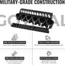 GOTICAL Side Saddle Shell Holder for Mossberg 500/590/Shockwave Series Shutguns, 6 Shells Carrier, 13 Slot Mount