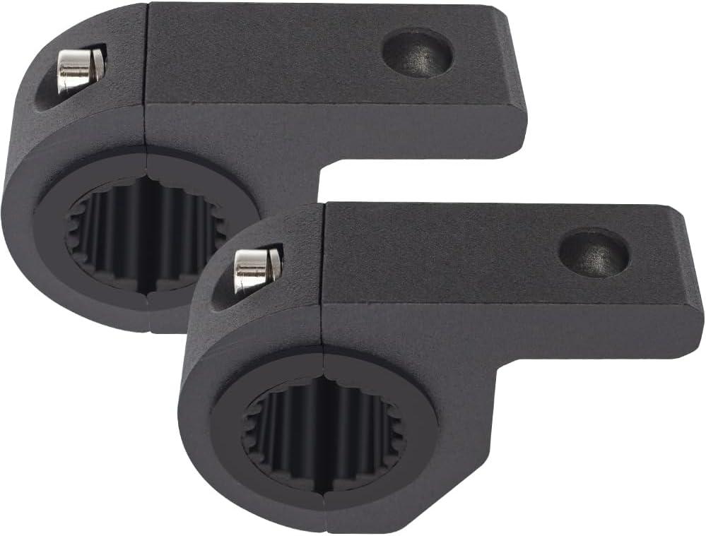 Motorcycle Aluminum Mounting Bracket Kit Tube Clamp 2Pcs 0.75" 1" 1.25" Bullbar Roof Rack Roll Cage Horizontal Bar Clamp Mounting Kit fit for Trucks Car ATV Motorcycle Truck
