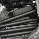 Rfiver Mobile TV Cart Rolling TV Stand with Power Outlet for 32-75 Inch Screens, Portable TV Stand on Wheels with Height Adjustment, Outdoor TV Mount Stand with Shelf Holds up to 88lbs for Home Office