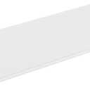 Danpoo White Floating Shelf for Wall Storage, Metal Wall Shelf for Living Room/Bathroom/Kitchen/Bedroom, 12” Small Display Shelf for Collectibles