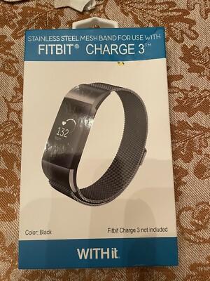 stainless steel mesh band for use with Fitbit charge 3