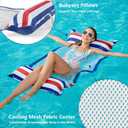 Jasonwell Inflatable Pool Hammock Float - 2 Pack Water Hammock Pool Floaties Multi-Purpose (Saddle Lounge Chair Drifter) 4 in 1 Lake Beach Floating Loungers Swimming Pool Floats Toys for Adults