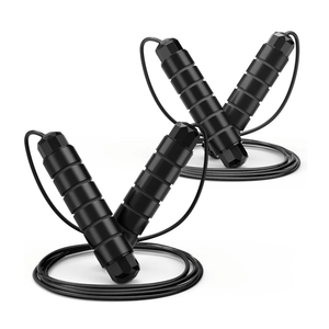 Jump Rope, Tangle-Free Rapid Speed Jumping Rope Cable with Ball Bearings for Women, Men, and Kids, Adjustable Steel Jump Rope with Foam Handles for Home Gym Exercise Fitness Workout Equipment & Slim Body