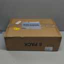 YKLSLH Hat Organizer Box, 6 Boxes for 40 Pack Hats, Upgrade Harder Solid Plastic Hat Organizer for Baseball Caps, Clear Hat Storage with Magnetic Door, Hat Rack Holder Case, Black