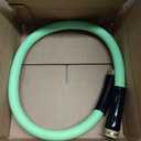 Atlantic Heavy Duty Garden Hose 5/8 Inch x 3 Foot Green Color, Short Connection Leader Hose with Male-Female Connectors (3FT)
