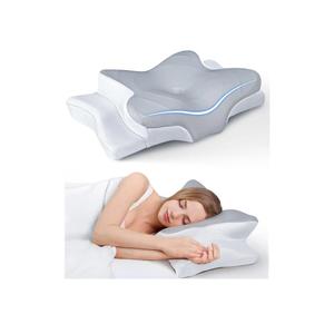 Ultra Pain Relief Cooling Pillow for Neck Support, Adjustable Cervical Pillow Cozy Sleeping, Odorless Ergonomic Contour Memory Foam Pillows, Orthopedic Bed Pillow for Side Back Stomach Sleeper