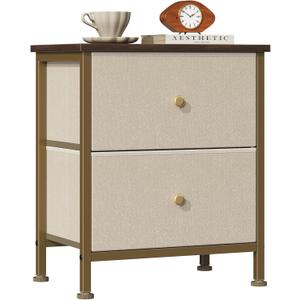 Sweetcrispy Small Nightstand with Storage Drawer for Bedroom, Mini Dresser, 11.8"D x 18"W x 20"H , 1 Pack