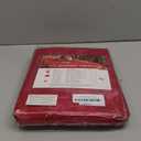 Mebakuk Christmas Tablecloth Rectangle, Jacquard Washable Fabric Table Cloth, Waterproof Anti-Wrinkle Damask Table Cover for Christmas or Daily Uses, (Red, 60" x 104" (8-10 Seats))