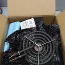W10290350 W10290353 Black Porcelain Burner Drip Pan Bowls & MP22YA Electric Range Burner Element Unit Set by Cenipar-Compatible with Whirl-pool Frigi-daire Ama-na Range Oven/Stove