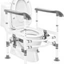 Amazon.com: NnsZenith Toilet Safety Rails for Seniors,Non-Slip Handles,Supports 380LB,Adjustable Height and Width for Elderly & Handicap& Disabled,Fits Most Toilets : Health & Household