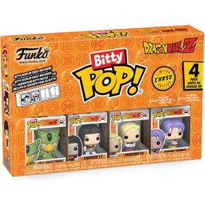 Funko Pop! Bitty: Dragon Ball Z 4PK - Cell (First Form), Android 17, Android 18, and A Surprise Mystery Mini Figure