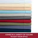 Mellanni 400 Thread Count Cotton Sateen Bedding Set - 4 Piece Bed Sheets Set - Fits Mattresses up to 16" Deep - Cooling Sheet for Hot Sleepers (King, Gray)