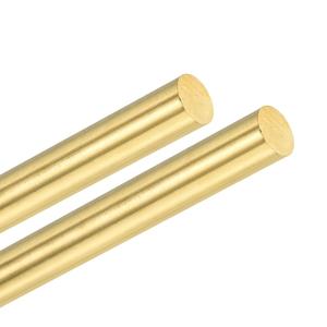 M METERXITY 2-Pack Brass Rod, 8mmx300mm H59 Solid Brass Round Rods for Knife Handle Pins Material Knife Making Supplies/Shaft Pins Crafts/Model DIY, Lathe Rivet Dowel Stock Brass Tube