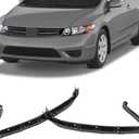 Front Bumper Brackets Set Left & Right Side Fit for H0NDA Civic Coupe 2006-2011 71140SVAA00 71190SVAA00