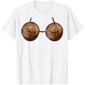 Summer Coconut Bra Halloween Costume Funny Outfit Gift T-Shirt XL