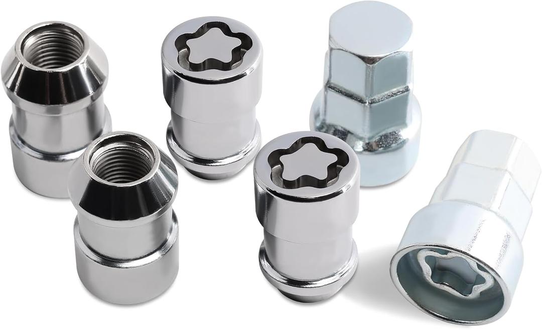 M14 x 2.0 Wheel Lock Lug Nut kit Anti Theft, Compatible with 2014 Ram 1500 & F-150 F-350 Expedition Lobo & Navigator Mark LT & Bonneville Safari and Other Models