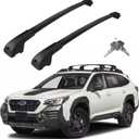 Roof Rack Cross Bars Compatible with Subaru Outback Wilderness 2022-2026, Adjustable Aluminum Heavy Duty 300 LBS Anti-Theft Lock Cargo Carrier Rooftop Crossbar Accessories for Bike, Snowboard, Luggage
