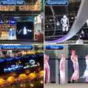 Large 3D Hologram Fan 39.3 Inch,3D Holographic Projector with WiFi and Bluetooth,1184 Highlight LEDs and 2600 cd/m² Brightness,3D Holographic Fan for Store Display,Events,Exhibition