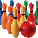 Rainbow Weighted Bowling Set
