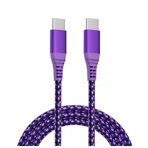 Charge, Type C to Type C, 10 Ft Purple