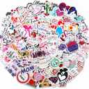 100 Pieces Mother's Day Stickers Thank You Mom Water Bottle Stickers Happy Mother's Day Stickers for Laptop Water Bottle Gifts Cards Envelopes Scrapbooking