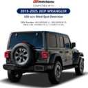 LED Tail Lights Compatible with 2018 2019 2020 2021 2022 2023 2024 2025 Jeep Wrangler Led Taillights W/O BLIS Rear Reverse Stop Brake Tail Lamp Assy Replacement OEM#68434889AB (Right Passenger Side)