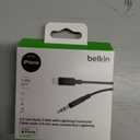 Belkin AV10172bt03-BLK 3.5mm Audio Cable With Lightning Connector, Black, Smartphone