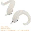 Beaupretty 1 Pair Sheep Horns Hair Clips Fancy Devil Horn Hairpin Horns Headwear Halloween Hair Clip Cosplay Costume Party Hair Accessories for Women Men (White)