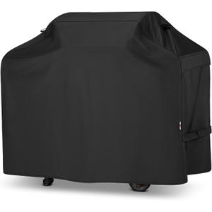 Unicook Grill Cover 60 Inch for Outdoor Grill, Heavy Duty Waterproof BBQ Cover with Side Handles and Air Vents, Weather Resistant, Compatible with Weber Charbroil Nexgrill Kenmore Gas BBQs, Black