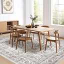 7x9 Area Rug Living Room: Washable Boho Large Neutral Vintage Soft Rugs Stain Resistant Farmhouse Non Slip Indoor Floor Carpet for Bedroom Nursery Kids Playroom Office Dining Room- Ivory Gray