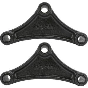 2 Packs EQ-356 Short 6.13" Trailer Equalizer for Double Eye Springs Suspension Parts 9/16 Hole Fit for 1 3/4" Wide Leaf Spring Trailer Center Pivot